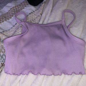 Purple Hollister Bikini Top